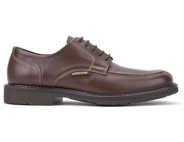 Mephisto PHOEBUS Men's Lace-up Shoe - Hand Made - Dark Brown